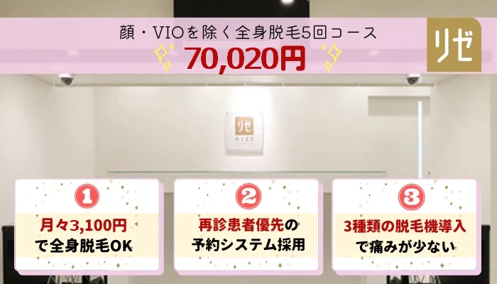 リゼクリニック全身比較
