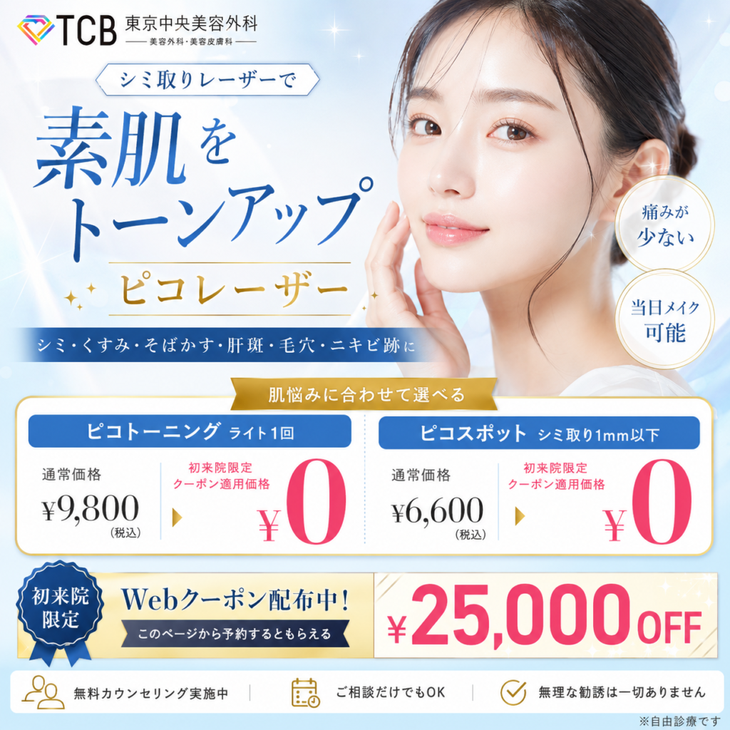 シミ取りが大阪で安い美容皮膚科！顔や唇のシミ取りが1万円も