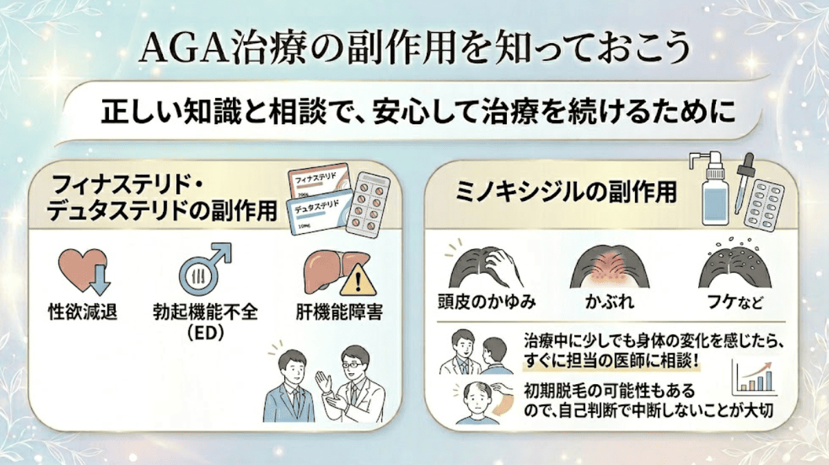 AGA治療の副作用とリスク