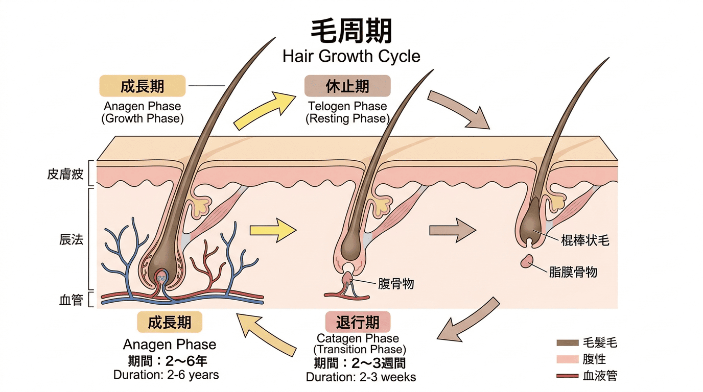 ヘアサイクル(毛周期)
