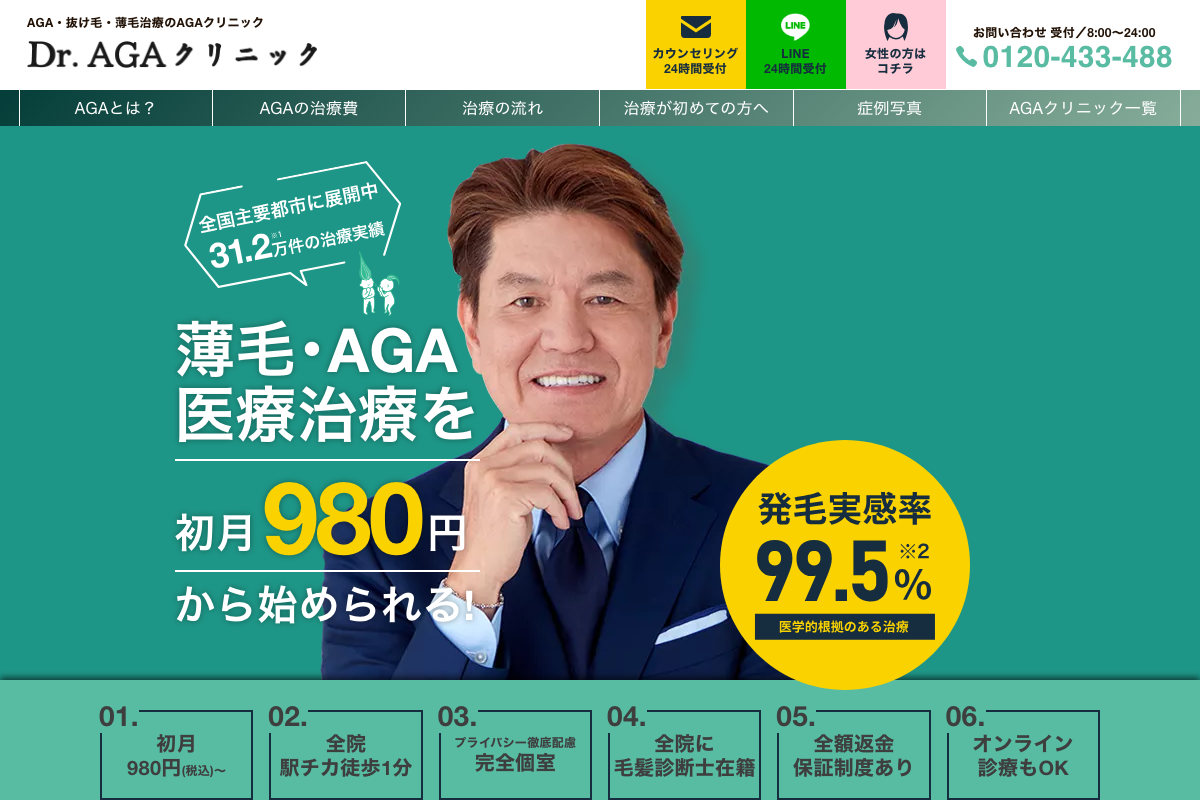 Dr.AGAクリニック名古屋院・栄院の公式サイト