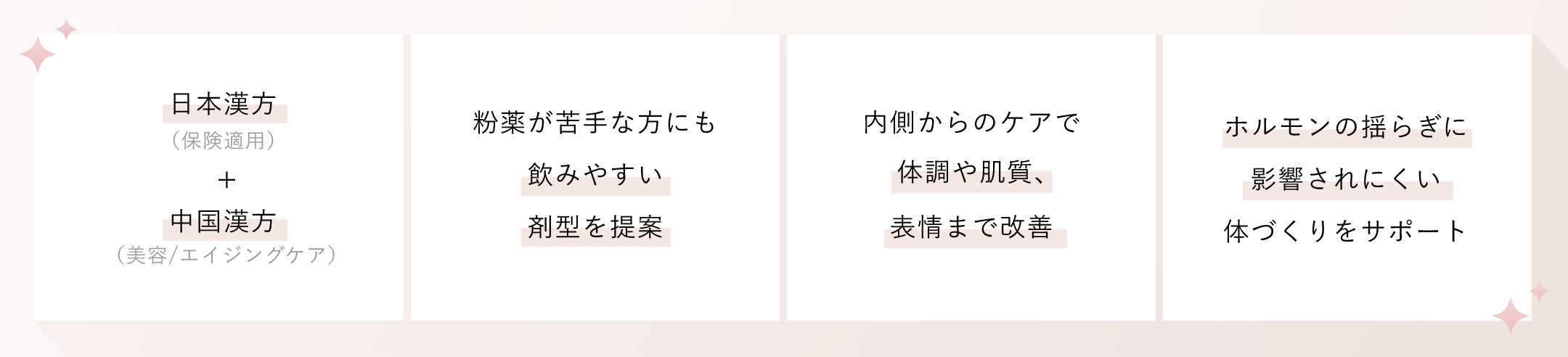 サードクリニックの漢方相談の特徴